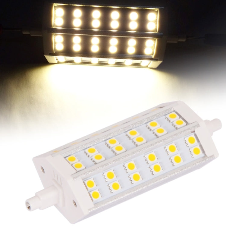 HZT-8031 R7S 7W Corn Light Bulb, 36 LED SMD 5050, 560-630LM, Warm White Light, AC 90-260V