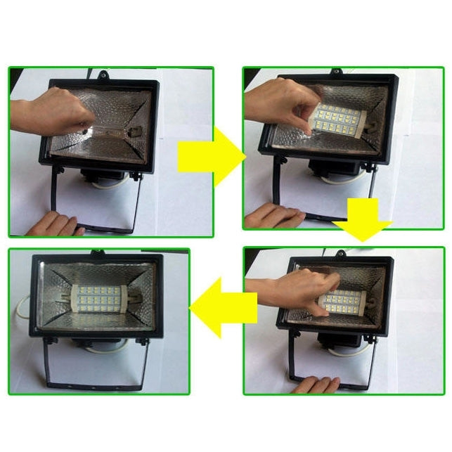 HZT-8038 R7S 10W Corn Light Bulb, 30 LED SMD 5630, 800-900LM, Warm White Light, AC 90-260V
