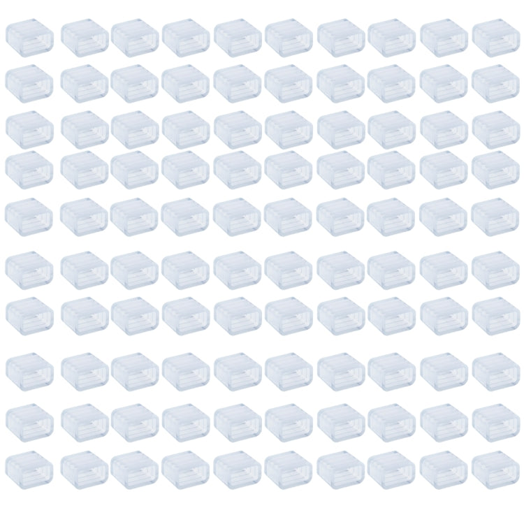 100 PCS 15mm Width Plastic End Cap for Casing SMD LED Strip