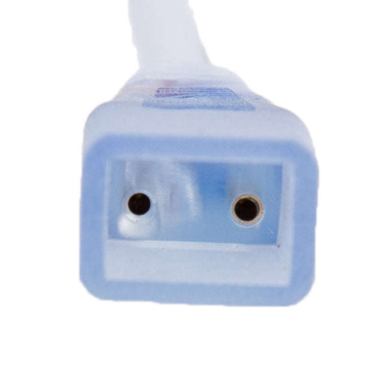 EU Plug 2 Pin Casing LED Strip Connector AC Power Supply Adapter Cable(White)
