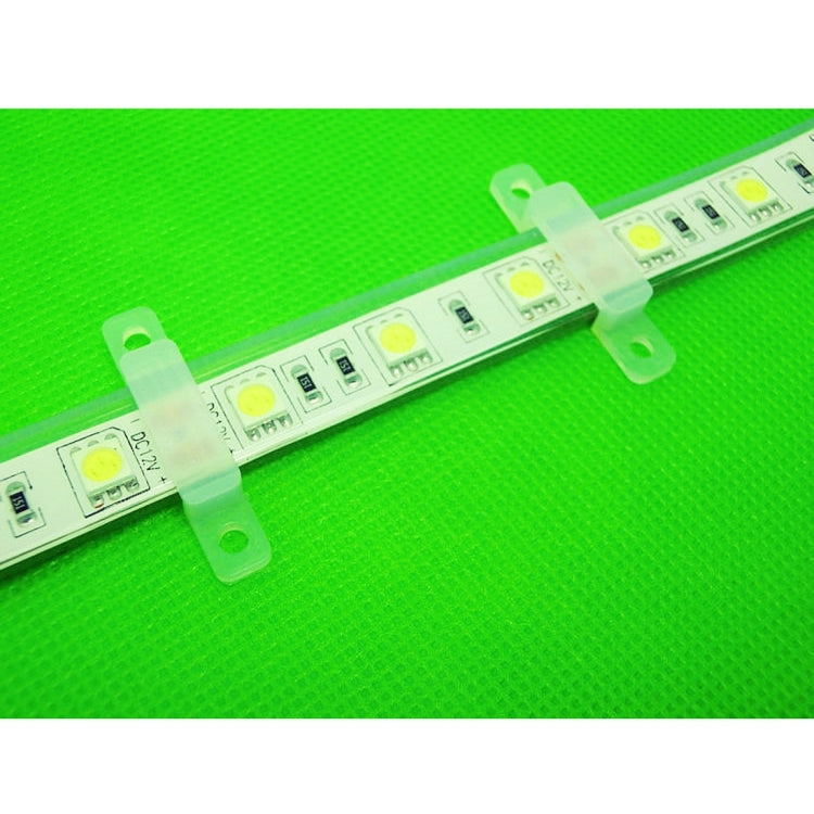 100 PCS 14mm Width Silicone Clip for Fixing PCB Board LED Strip