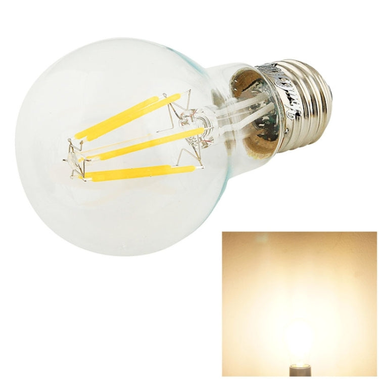 YouOKLight E27 6W 580LM 6 COB LED Warm White Edison LED Filament Light Globe Bulbs Lamp, AC 220-240V