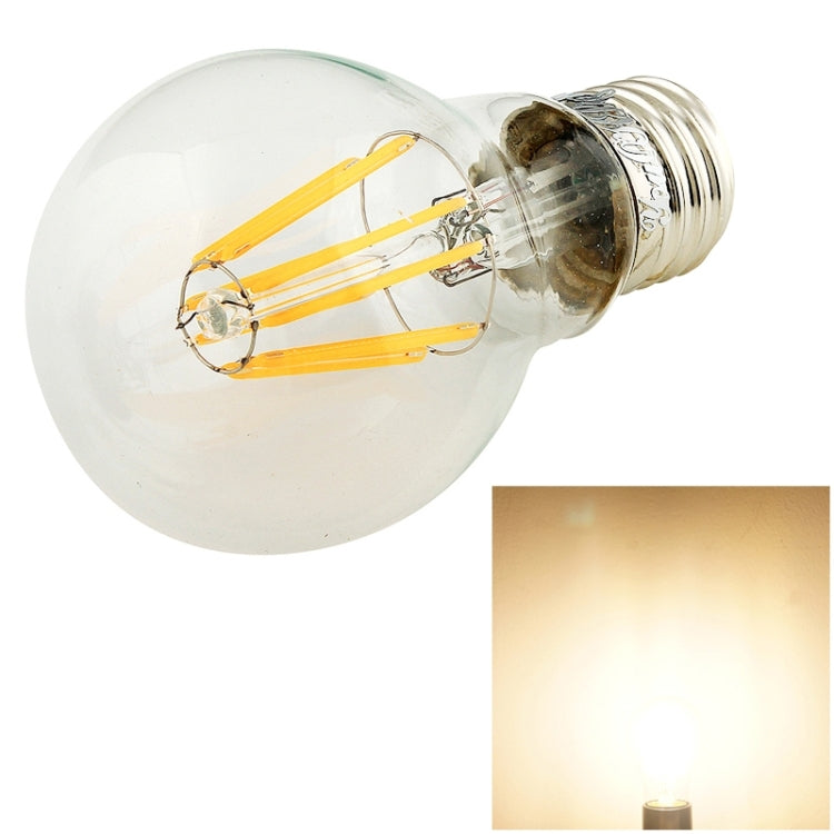 YouOKLight E27 8W 750LM 8 COB LED Warm White Edison LED Filament Light Globe Bulbs Lamp, AC 220-240V