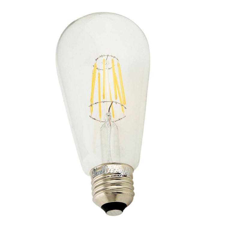YouOKLight E27 8W 750LM 8 COB LED Warm White Edison LED Filament Light Globe Bulbs Lamp, AC 85-265V