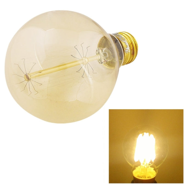 YouOKLight E27 40W 400LM 1 LED Warm White Round Edison Tungsten Filament Light Bulbs Lamp, AC 220-240V