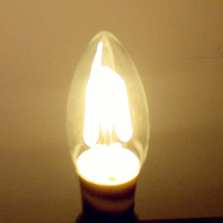 YouOKLight E14 4W 320LM White Light 4 COB LED Candle Bulbs Edison LED Filament Light Lamp, AC 85-265V