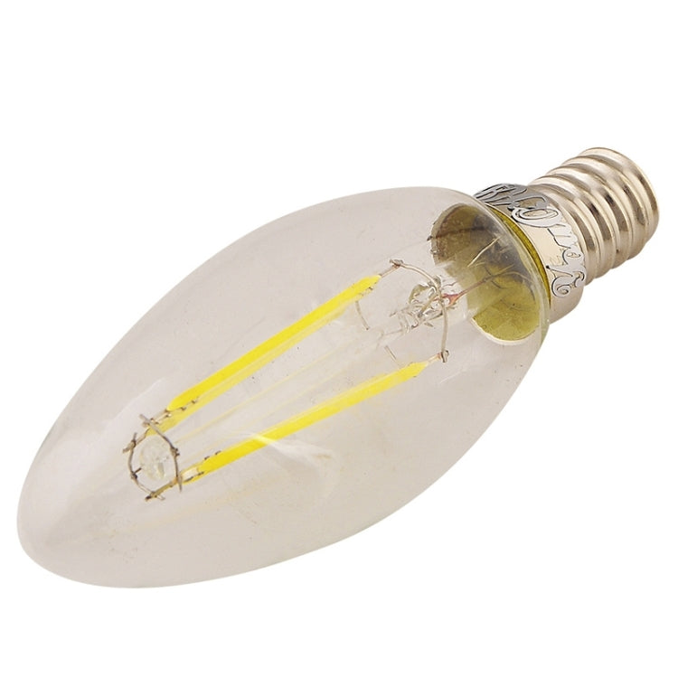 YouOKLight E14 4W 370LM Warm White Light 4 LED Candle Bulbs Edison LED Filament Light Lamp, AC 220-240V