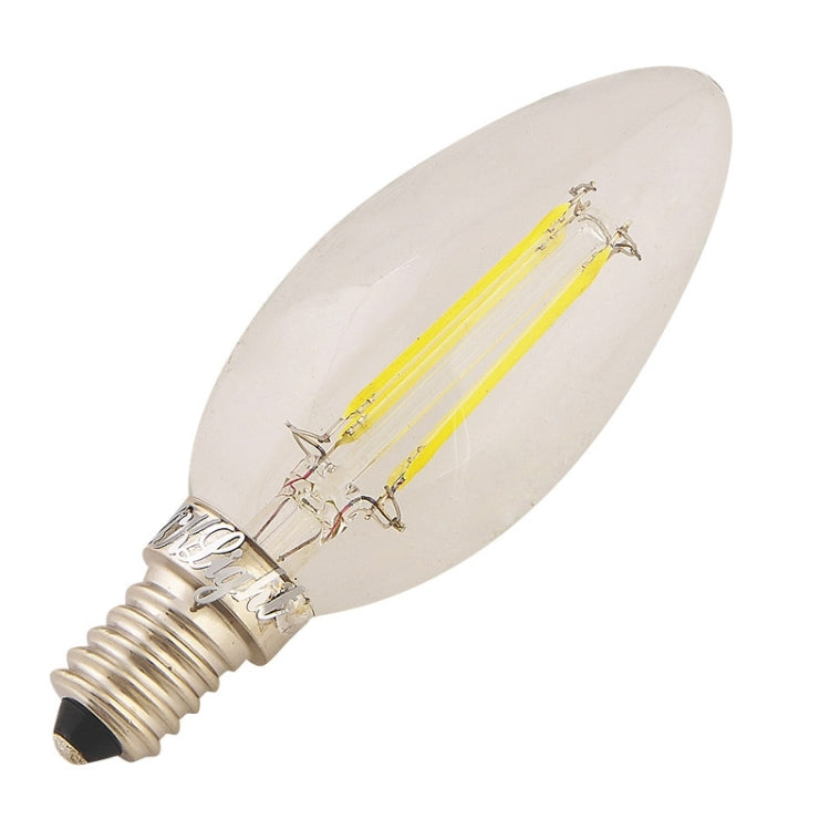 YouOKLight E14 4W 370LM Warm White Light 4 LED Candle Bulbs Edison LED Filament Light Lamp, AC 220-240V