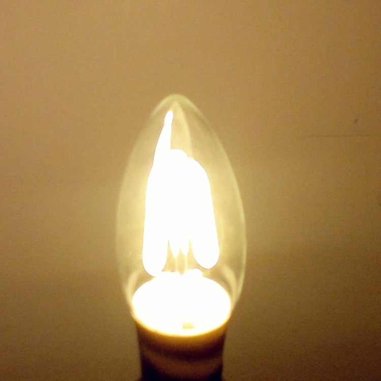 YouOKLight E14 4W 370LM Warm White Light 4 LED Candle Bulbs Edison LED Filament Light Lamp, AC 220-240V