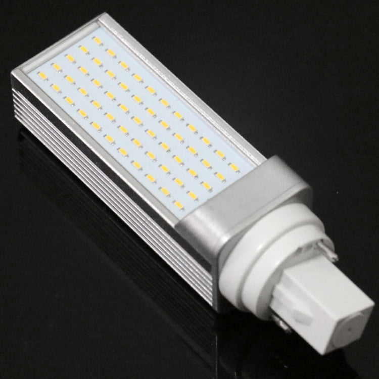 G24 6W 600LM LED Transverse Light Bulb, 55 LED SMD 3014, Warm White Light, AC 85-265V