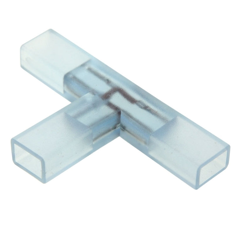 LED Strip Middle T Type Connector for Three 6mm 220V Strips, 2Pin Strip Connector LED Strip Plug FFF