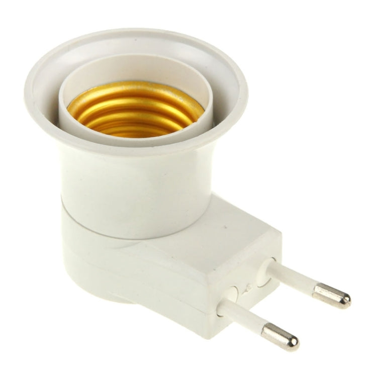 E27 to EU Plug Lamp Bulb Socket with Power Switch