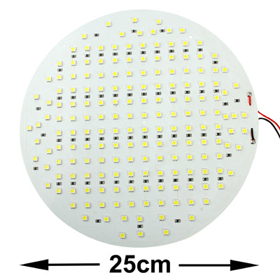 36W Ceiling Lights Panel , 180 LED 5050 SMD, White Light, DC 12V, Diameter: 25cm