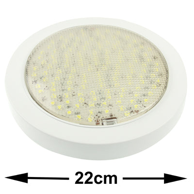 25W Ceiling Lights Panel, 124 LED 5050 SMD, White Light, DC 12V, Diameter: 22cm