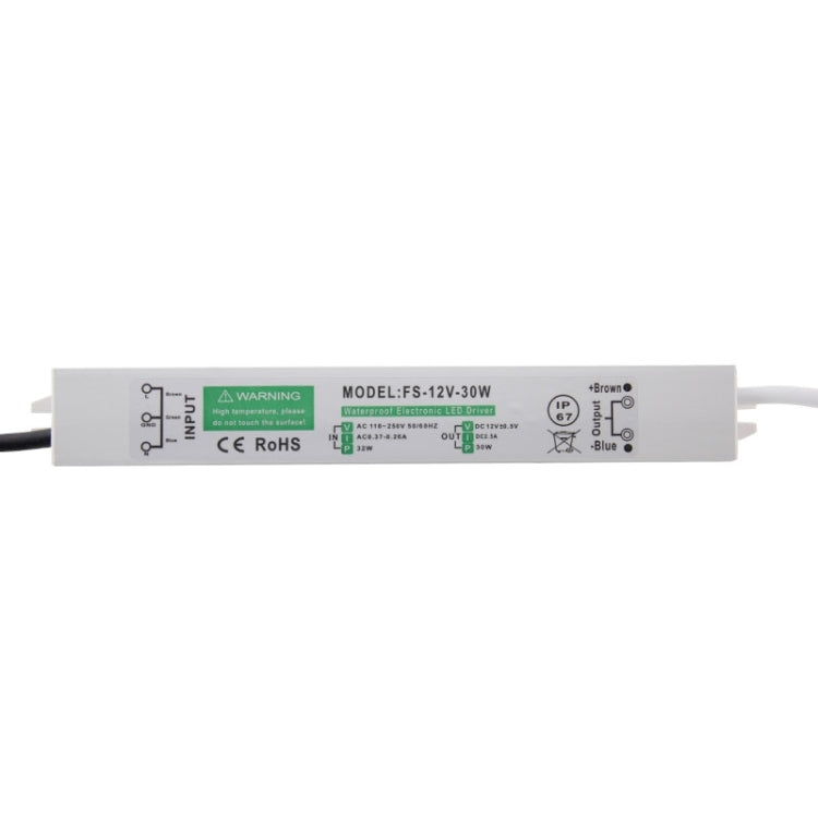 FS-12V-30W IP67 Waterproof Electronic LED Driver