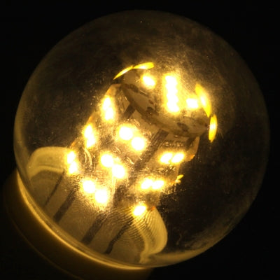 E27 Ball Steep Light Bulb, 48 LED 3528 SMD, Warm White Light, AC 85-265V