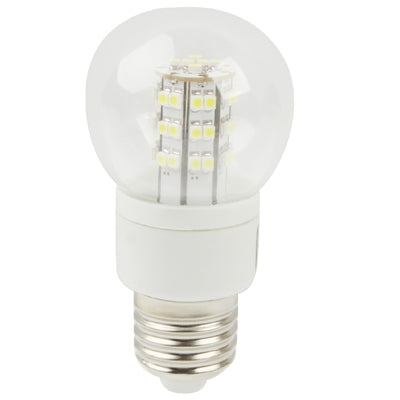 E27 Ball Steep Light Bulb, 48 LED 3528 SMD, White Light, AC 85-265V