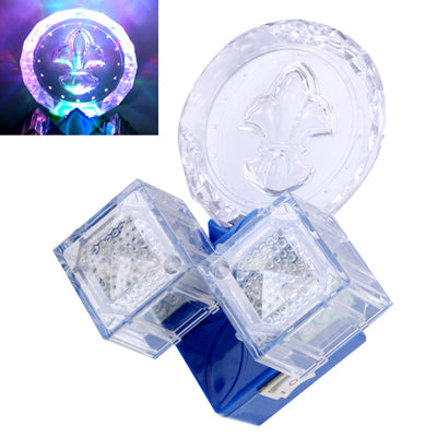 EU Plug Colorful / White LED Crystal Wall Lamp with Switch, AC 85-265V