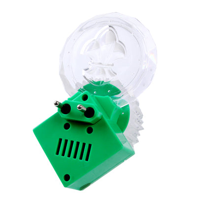 EU Plug Colorful / White LED Crystal Wall Lamp with Switch, AC 85-265V (Green)