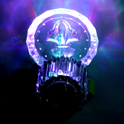 EU Plug Colorful / White LED Crystal Wall Lamp with Switch, AC 85-265V (Green)