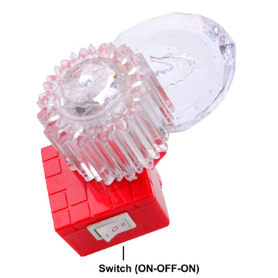 EU Plug Colorful / White LED Crystal Wall Lamp with Switch, AC 85-265V