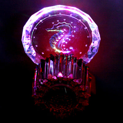 EU Plug Colorful / White LED Crystal Wall Lamp with Switch, AC 85-265V