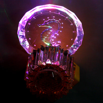 EU Plug Colorful / White LED Crystal Wall Lamp with Switch, AC 85-265V
