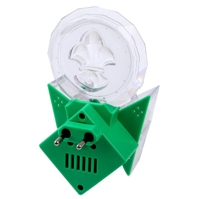 EU Plug Colorful / White LED Crystal Wall Lamp with Switch, AC 85-265V (Green)