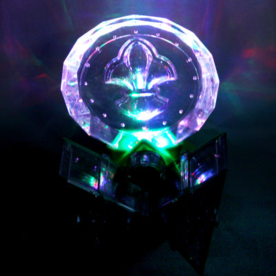 EU Plug Colorful / White LED Crystal Wall Lamp with Switch, AC 85-265V (Green)
