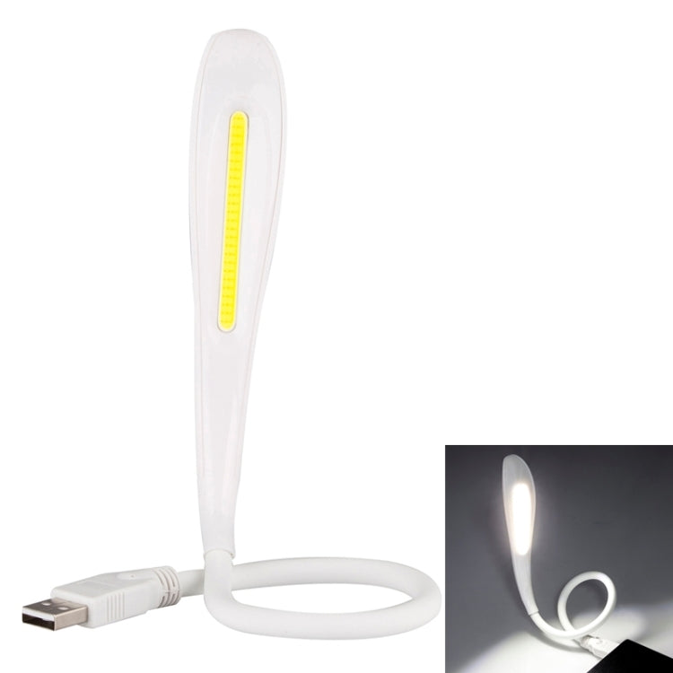 Flexible and Efficient 3W Mini USB LED Touch Light Desklamp for Laptop & Computer, White Light