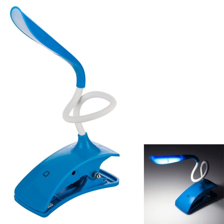 Flexible and Efficient Mini LED Touch Cilp Light Clamp Desk Lamp, White Light