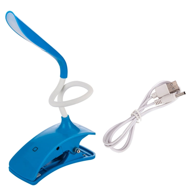 Flexible and Efficient Mini LED Touch Cilp Light Clamp Desk Lamp, White Light