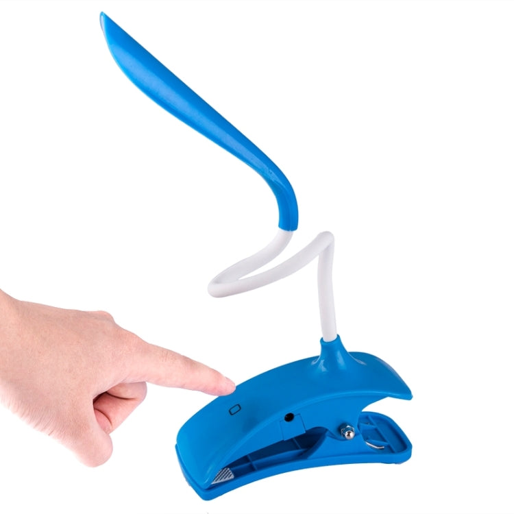 Flexible and Efficient Mini LED Touch Cilp Light Clamp Desk Lamp, White Light