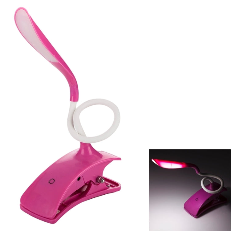 Flexible and Efficient Mini LED Touch Cilp Light Clamp Desk Lamp, White Light
