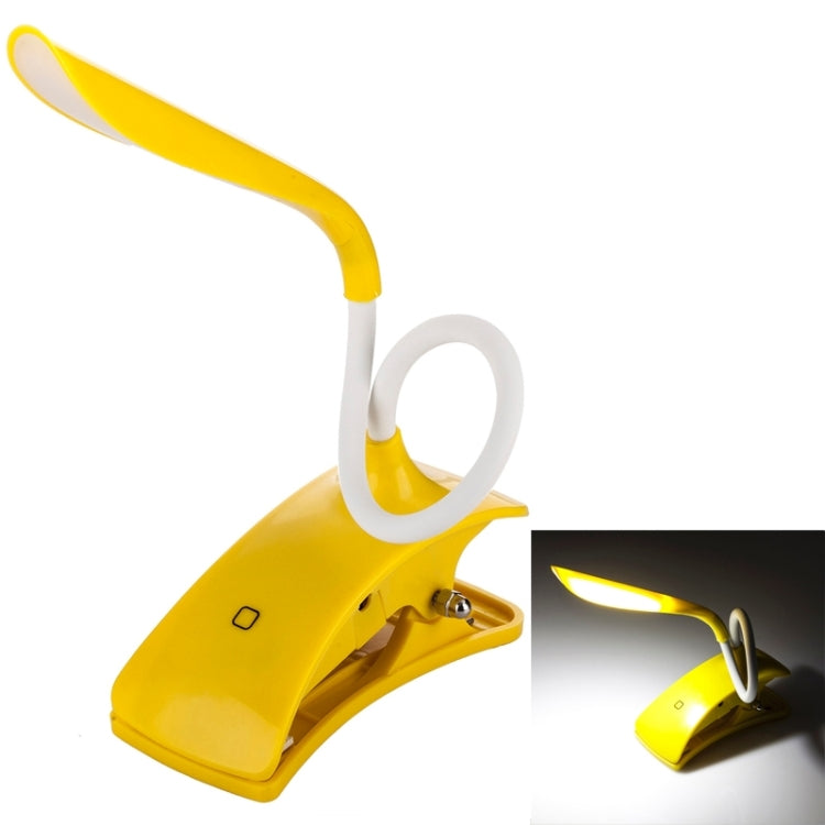 Flexible and Efficient Mini LED Touch Cilp Light Clamp Desk Lamp, White Light