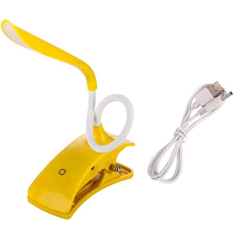 Flexible and Efficient Mini LED Touch Cilp Light Clamp Desk Lamp, White Light
