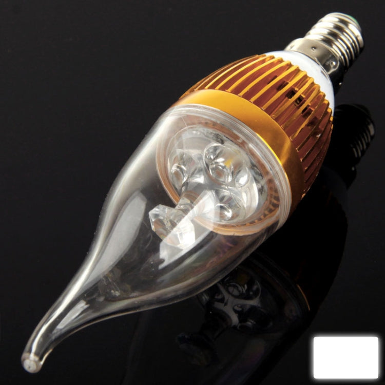 E14 3W  LED Candle Light Bulb, 360LM, 6500K White Light, AC 220V