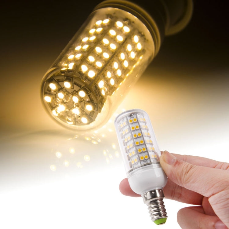 E14 8.0W 660LM LED Corn Light Lamp Bulb, 108 LED SMD 3528, Warm White Light, AC 220V