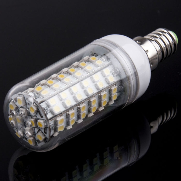 E14 8.0W 660LM LED Corn Light Lamp Bulb, 108 LED SMD 3528, Warm White Light, AC 220V