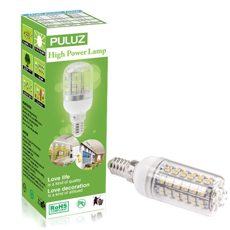 E14 8.0W 660LM LED Corn Light Lamp Bulb, 108 LED SMD 3528, Warm White Light, AC 220V