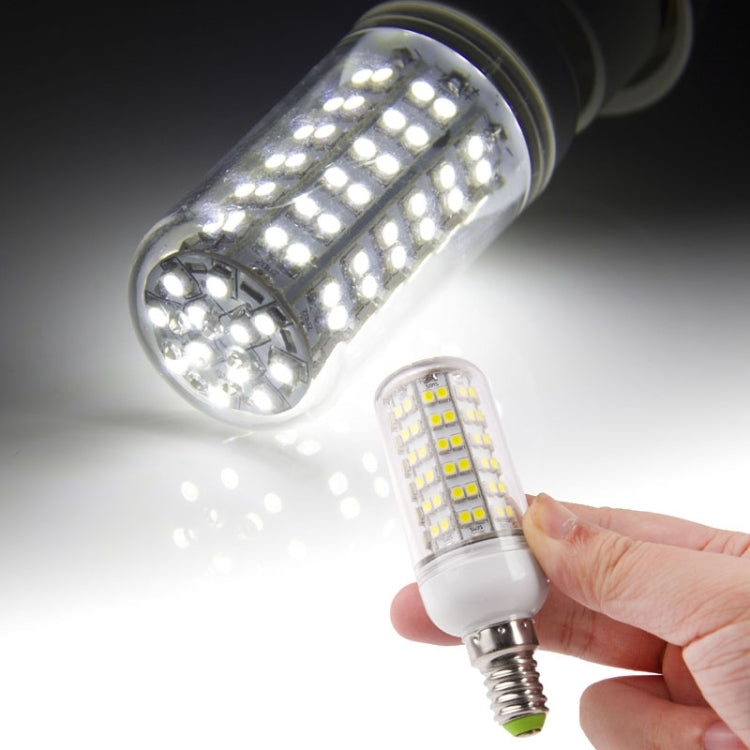 E14 8.0W 660LM LED Corn Light Lamp Bulb, 108 LED SMD 3528, Warm White Light, AC 220V