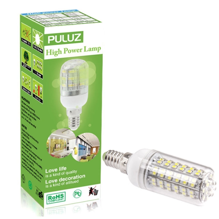 E14 8.0W 660LM LED Corn Light Lamp Bulb, 108 LED SMD 3528, Warm White Light, AC 220V