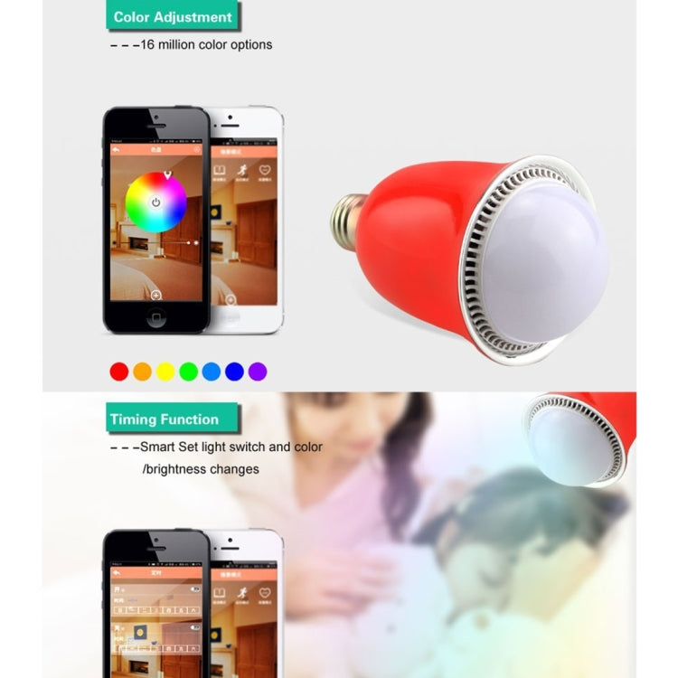 H40 5W Bluetooth Speaker Smart Music Player E26/E27 Bulb RGB LED Light Lamp for Android / iOS Smartphones