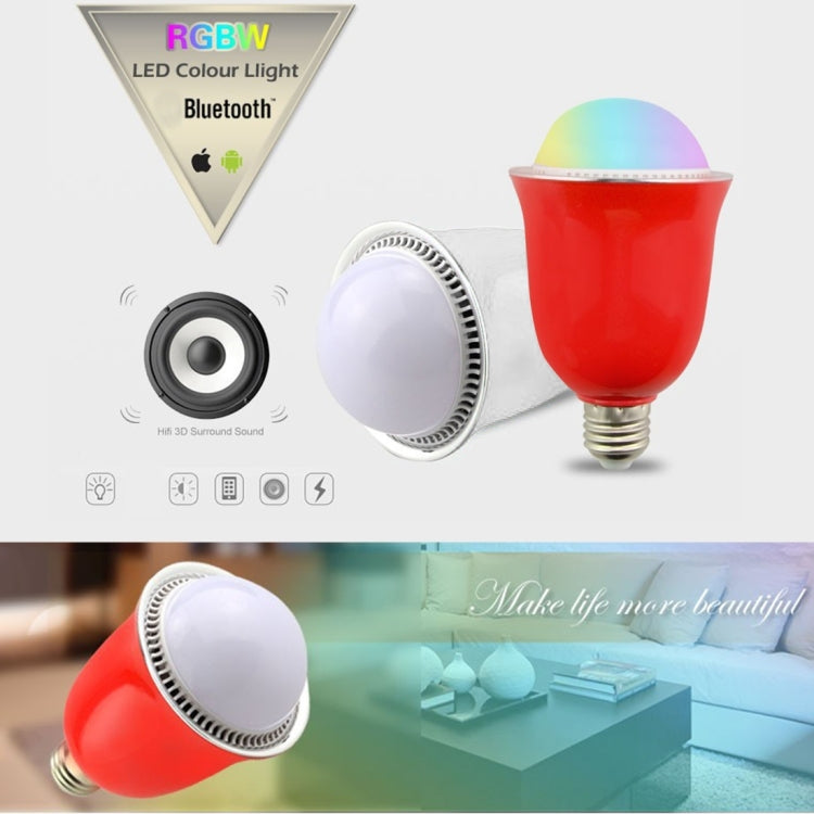 H40 5W Bluetooth Speaker Smart Music Player E26/E27 Bulb RGB LED Light Lamp for Android / iOS Smartphones