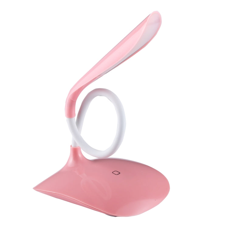 White Light Mini LED Touch Desk Lamp, Flexible and Efficient(Pink)