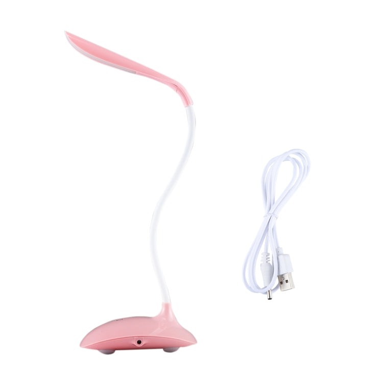 White Light Mini LED Touch Desk Lamp, Flexible and Efficient(Pink)