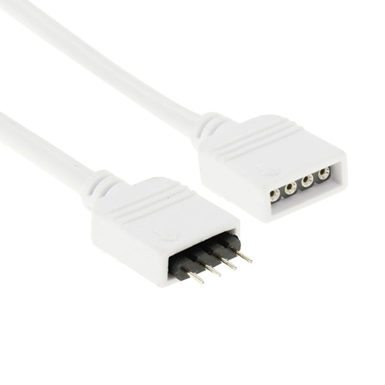 4 Pin Male to 4 Pin Female Connector Extension Cable for LED Strip, Length: 30cm