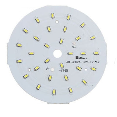 3W 3014 SMD White 30 LED Aluminum Base Light Panel, Diameter: 70mm