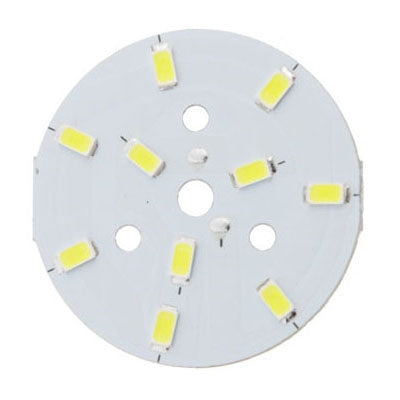 5W 5630 SMD White 10 LED Aluminum Base Light Panel, Diameter: