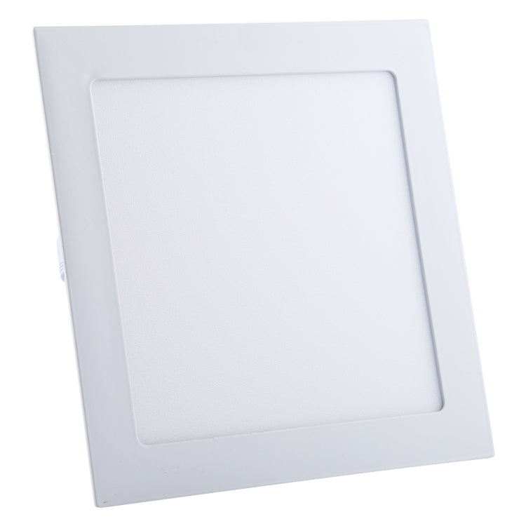18W 22.5cm Square Panel Light Lamp with LED Driver, 90 LED SMD 2835, Luminous Flux: 1600LM, AC 85-265V, Cutout Size: 20cm